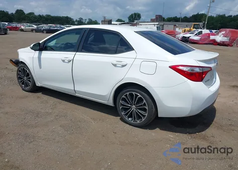 2015 Toyota Corolla S Plus из США, поврежденный, VIN 2T1BURHE9FC325911